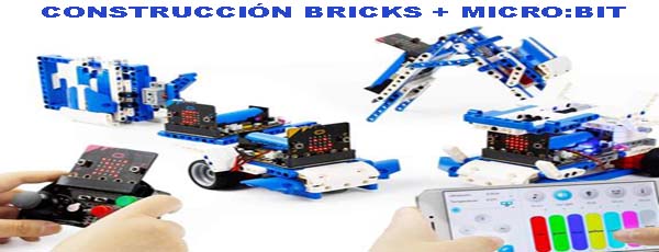 Curso de programación y robótica  con piezas de construcción programable con Micro:bit. (BUILDING:BIT)